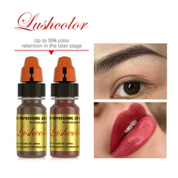 8ML Lushcolor Micro Semi Cream Pigment Professional Tattoo Ink Permanent Makeup Eyebrow Lips Microblading Pigment Beauty Art