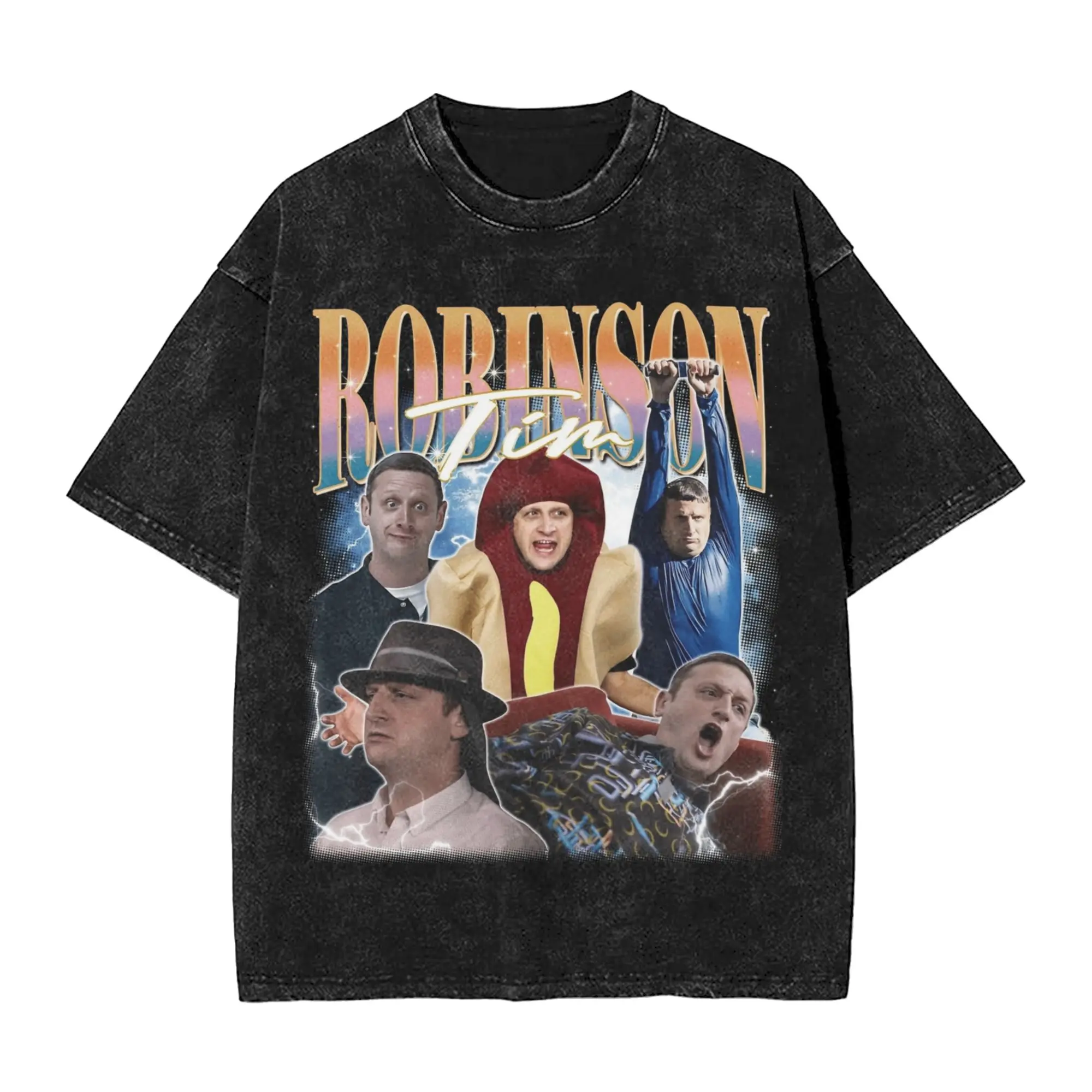 Tim Robinson Washed T Shirt Streetwear Hip Hop Fashion T-Shirts  Tees Men Women Cotton Oversize Printed