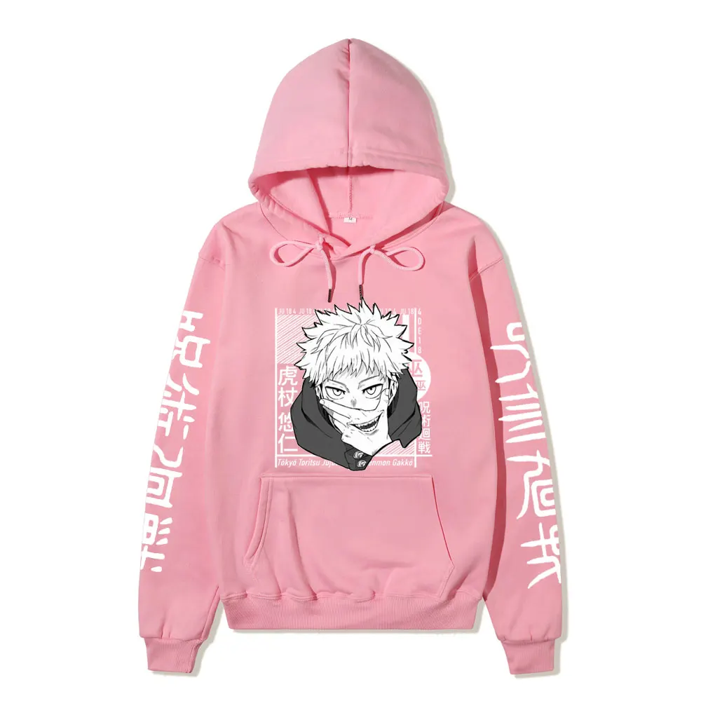 New Anime Sweatshirts Jujutsu Kaisen Men's Hoodie Harajuku Unisex Fashion Casual Hoody Male Streetwear Yuji Itadori Printed Top