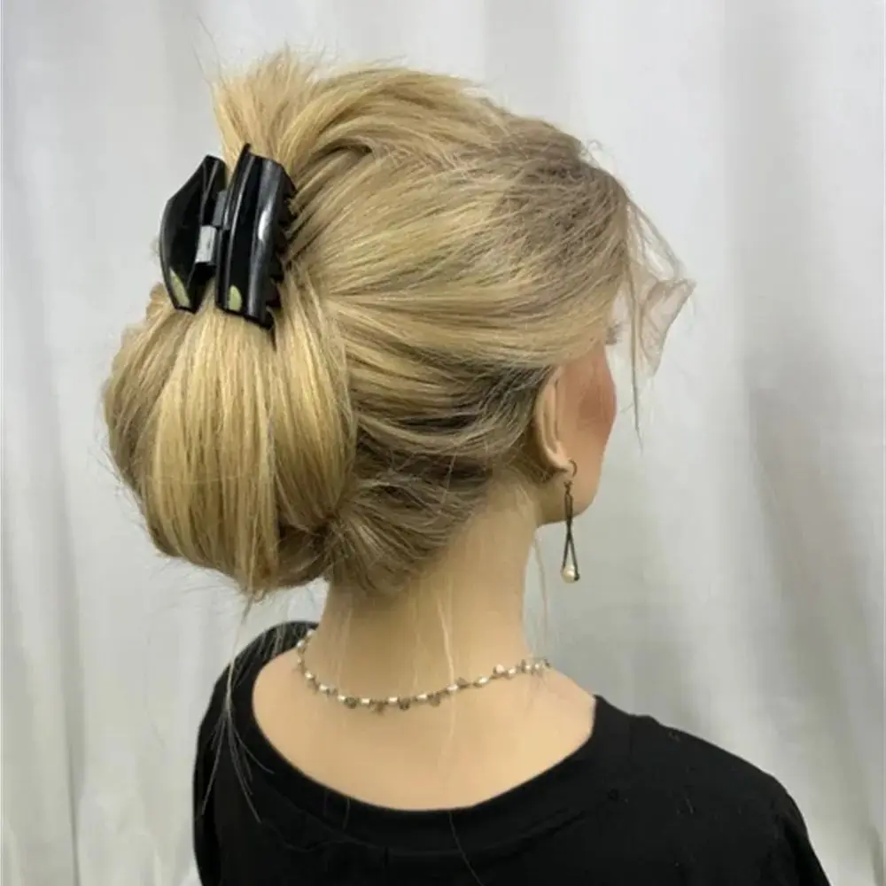 

Мягкий 24-дюймовый теплый светлый прямой парик с балаяжем, термостойкий, из премиального волокна, без клея, высокой плотности, предварительно пророщенный, из синтетических волос