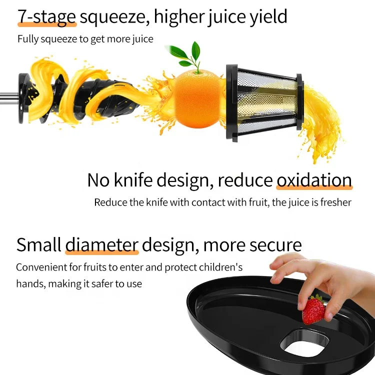 Small Kitchen appliances Household slow juicer machine centrifugal juice with meat grinder and meat slicer accessories