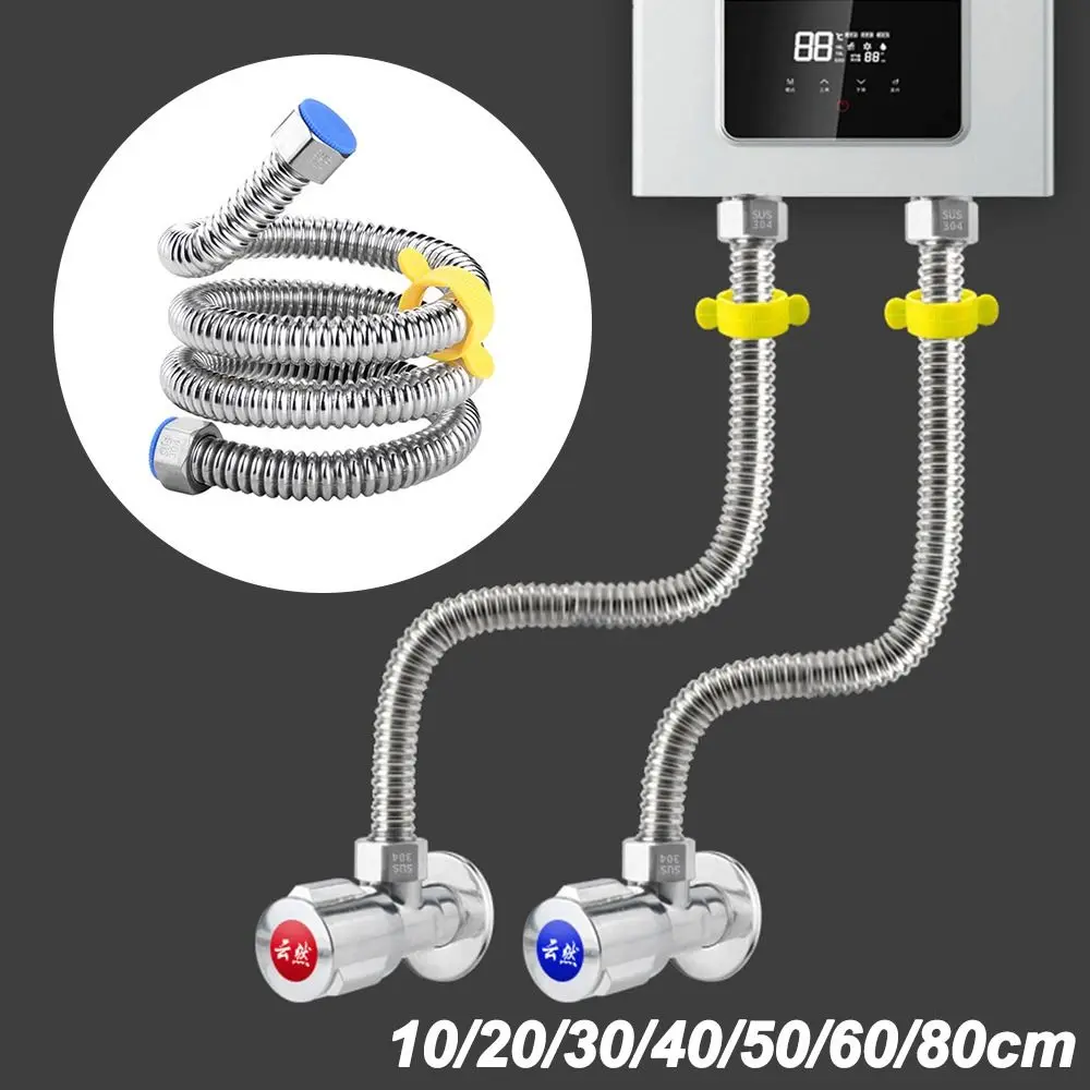 

Silicone Gasket Plumbing Hose with Wrench Corrugated Corrugated Water Pipe Pipeline Protection Non-slip Installation