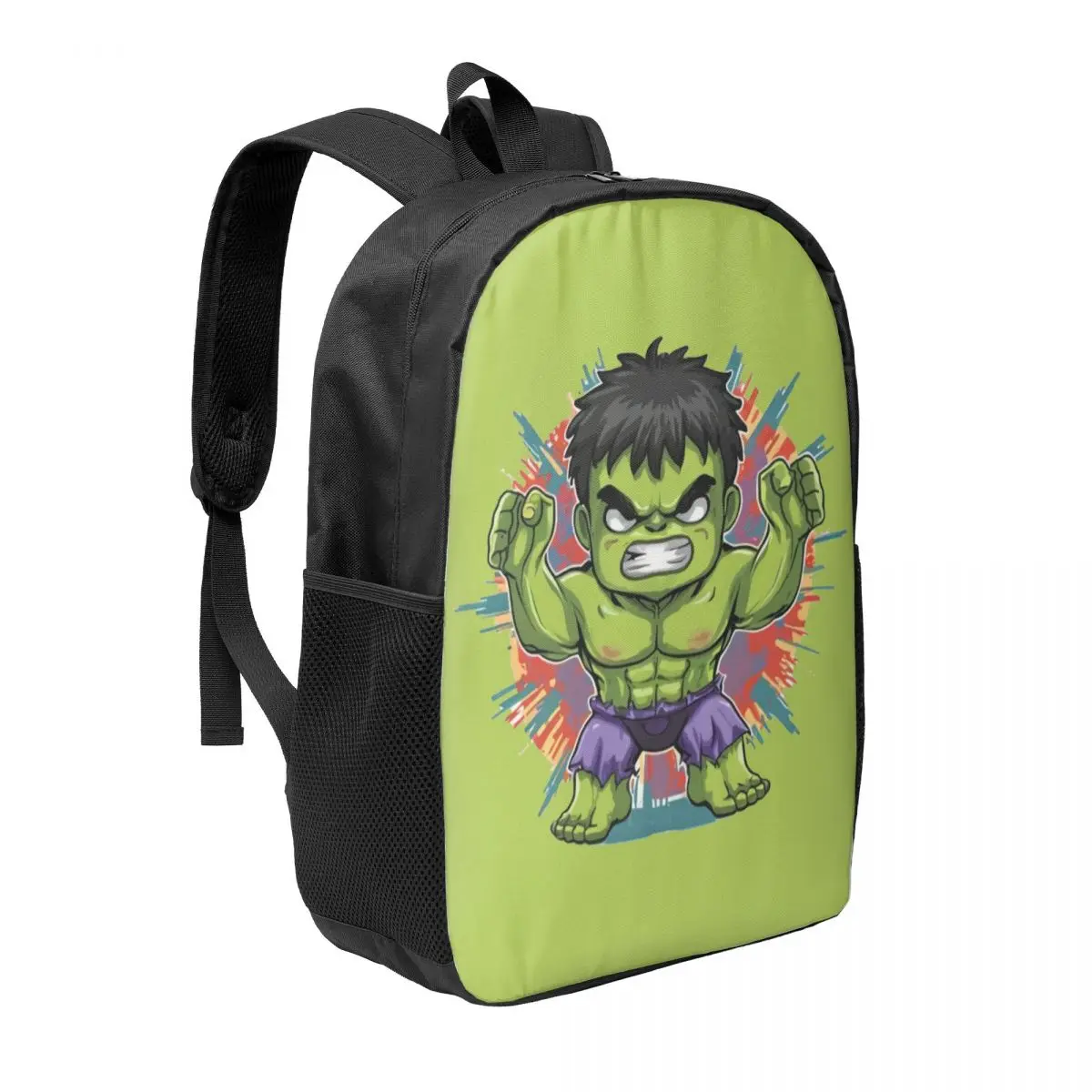 Custom 3D Print Hulk Cartoon Backpacks for Girls Boys School College Travel Bags Women Men Bookbag Fits 15 Inch Laptop