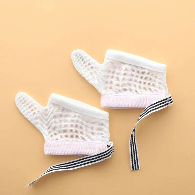 Gants anti-fongique pour bébés et enfants, 1 paire, pouce, dépendance à la main, mordant les doigts