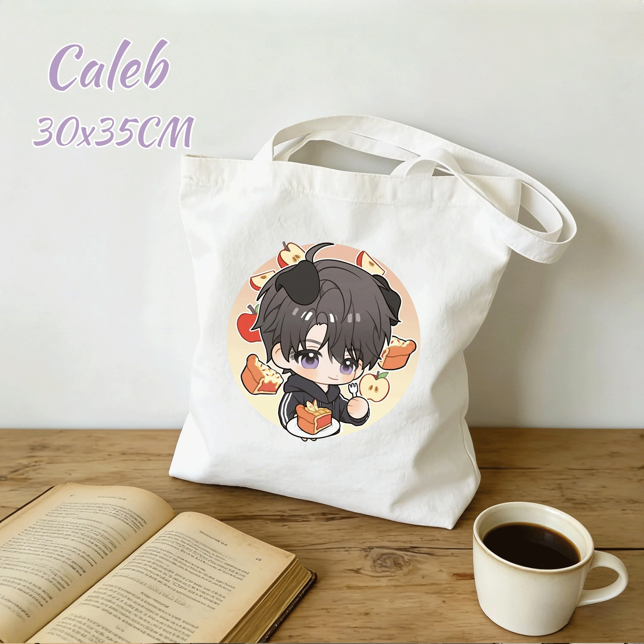 2026 Love and Deepspace 30x35CM Cartoon Canvas-Tasche Sylus Rafayel Zayne Xavier Caleb Anime Cosplay Aufbewahrungs-Schultertasche Fan-Geschenk