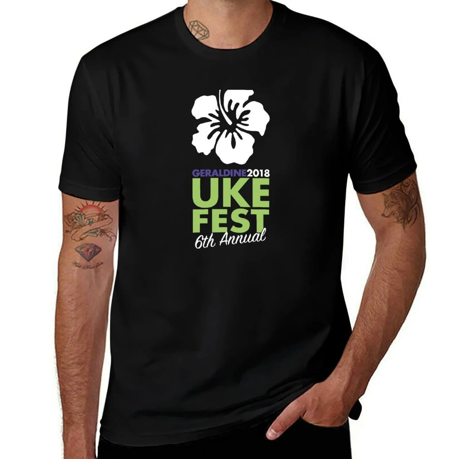 

Geraldine Ukefest 2018 T-Shirt anime tshirt t shirt man cotton man t shirt summer T-Shirt
