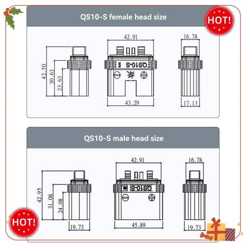 ABLE-طائرات بدون طيار موصل طاقة البطارية موصل مكافحة الإشعال الكهربائية 4-10AWG الذكور والإناث المضادة للإشعال التوصيل