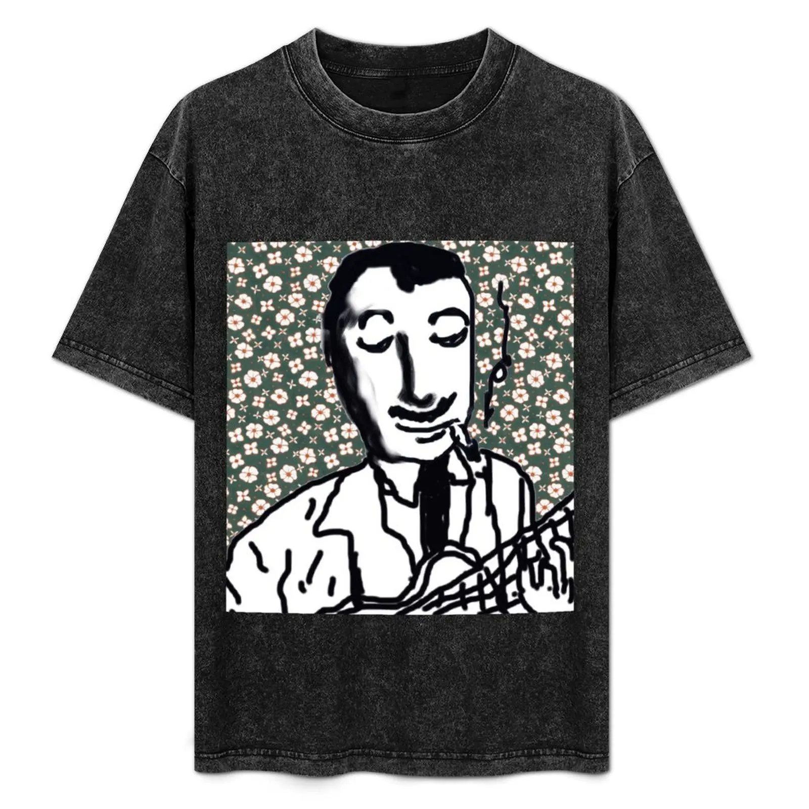 

Django Reinhardt, Gyspy Jazz Guitarist, Hot Club, Hot jazz, Guitar, background T-Shirt Big Size Short Sleeve Tee for Men