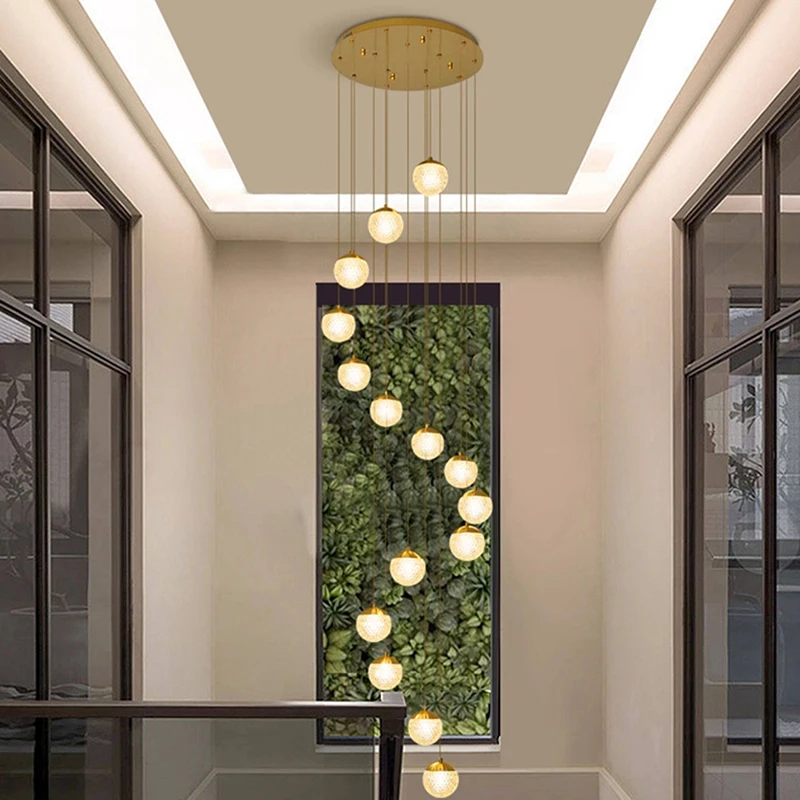 

Современные светодиодные светильники для дома, подвесные лампы для лестниц, люстры для гостиной, подвесные светильники для внутреннего освещения.