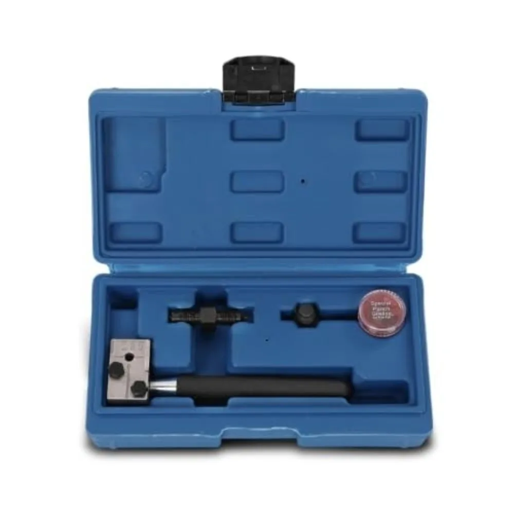 45 Degree Brake Pipe Flaring Tool Double Flaring Blue Storage Case Double Flaring Tool Kit Universal Black Handle