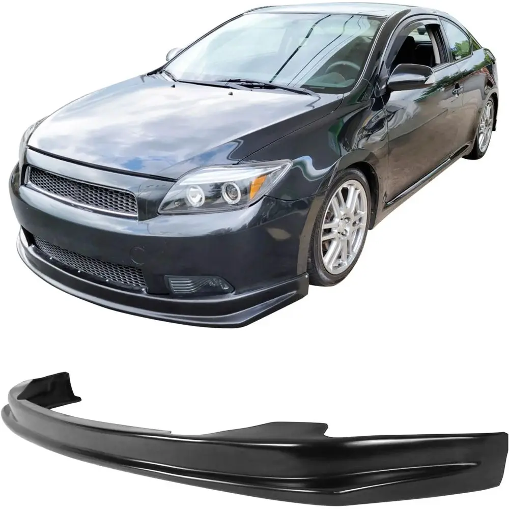 

Front Bumper Lip Compatible with 2005-2010 Scion TC, Type Sport Style PU Black Front Lip Spoiler Splitter by , 2006 2007 2008 20