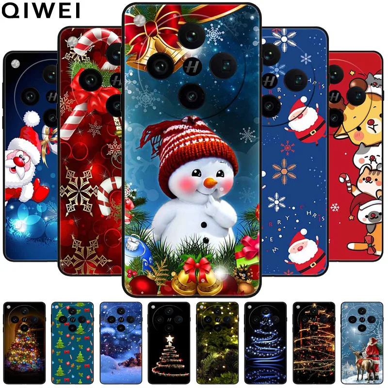 Christmas Phone Cases For OPPO Find X8 Pro 5G Case Silicon TPU Soft Bumper On for OPPO Find X8 2024 Black Cover FindX8 X 8 X8Pro