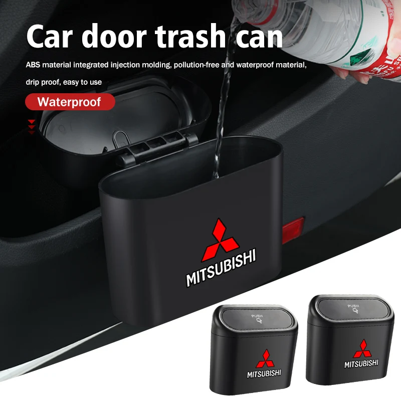 Автомобильный мусорный бак, подвесной контейнер для мусора, аксессуары для Mitsubishi Outlander Pajero Sport Lancer EX ASX L200 Eclipse