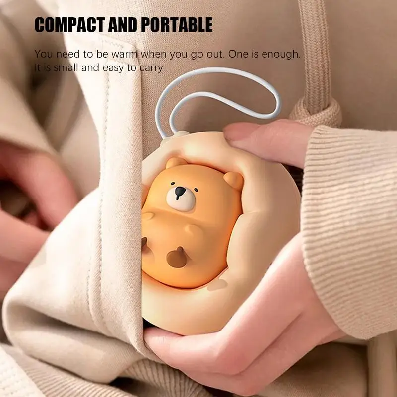 Winter Bear Hand Warmer USB Charging 2 Stage Portable Cartoon Hand Warmer Suitable for winter home outdoor office and other