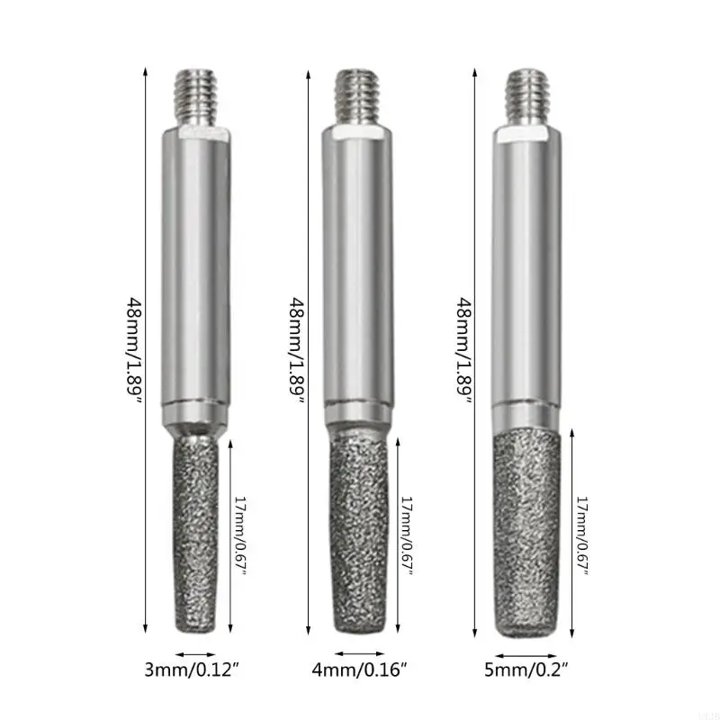 U1JB 4/4.8/5.5 มม.หัวเลื่อยโซ่ Sharpener หินแฟ้มบดเครื่องมือ