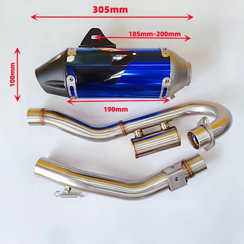 JPM CRF230F motorcycle exhaust modified stainless steel high performance muffler exhaust pipe full exhaust system muffler pipe