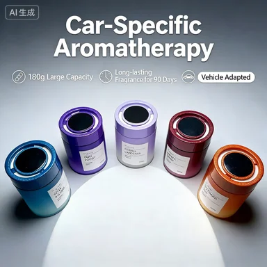 Large capacity car aromatherapy solid fragrance cream for removing odors and long-lasting fragrance in the car