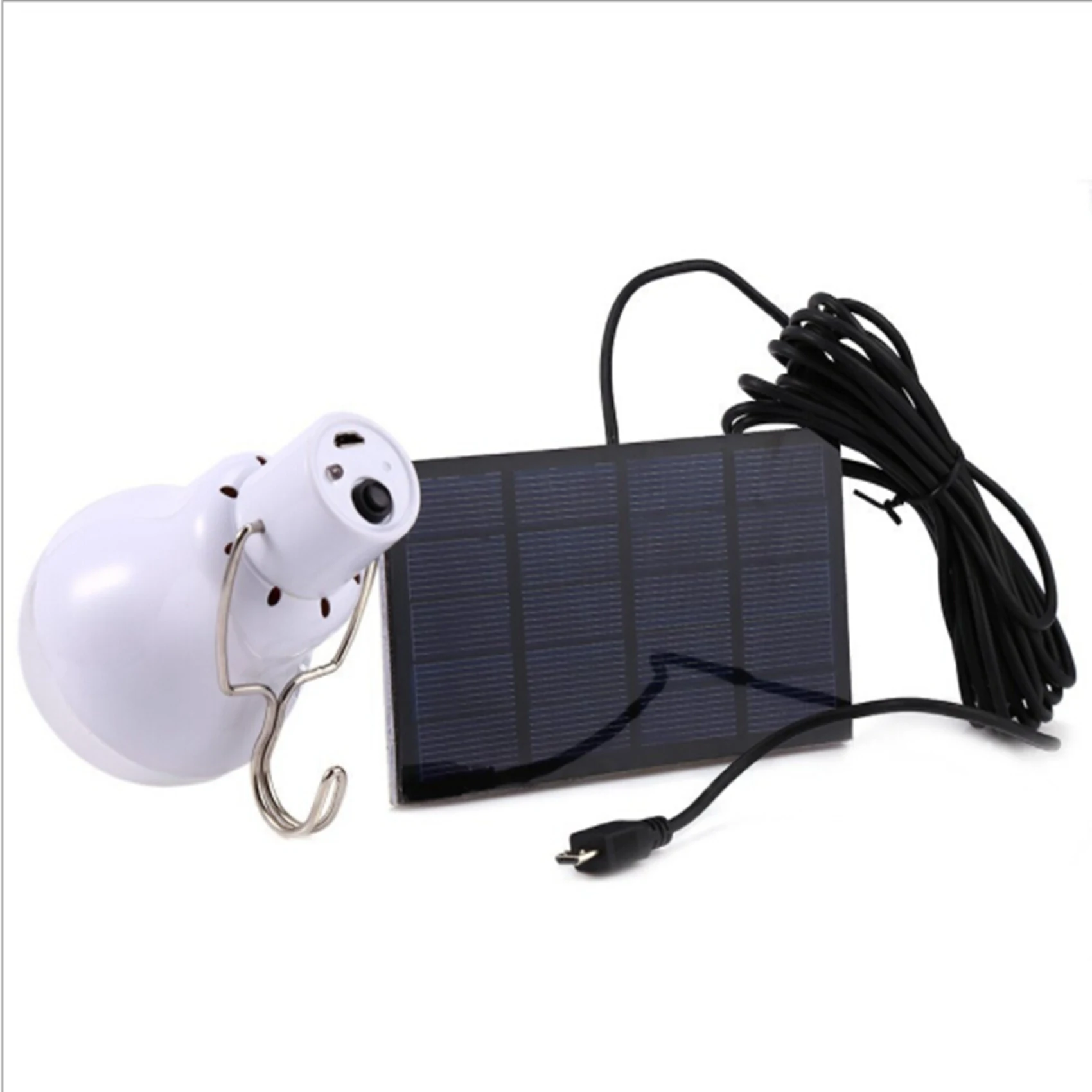 

【AUTUMN】2X Solar Panel Powered LED Bulb Light Portable Outdoor Camping Tent Energy Lamp 15W