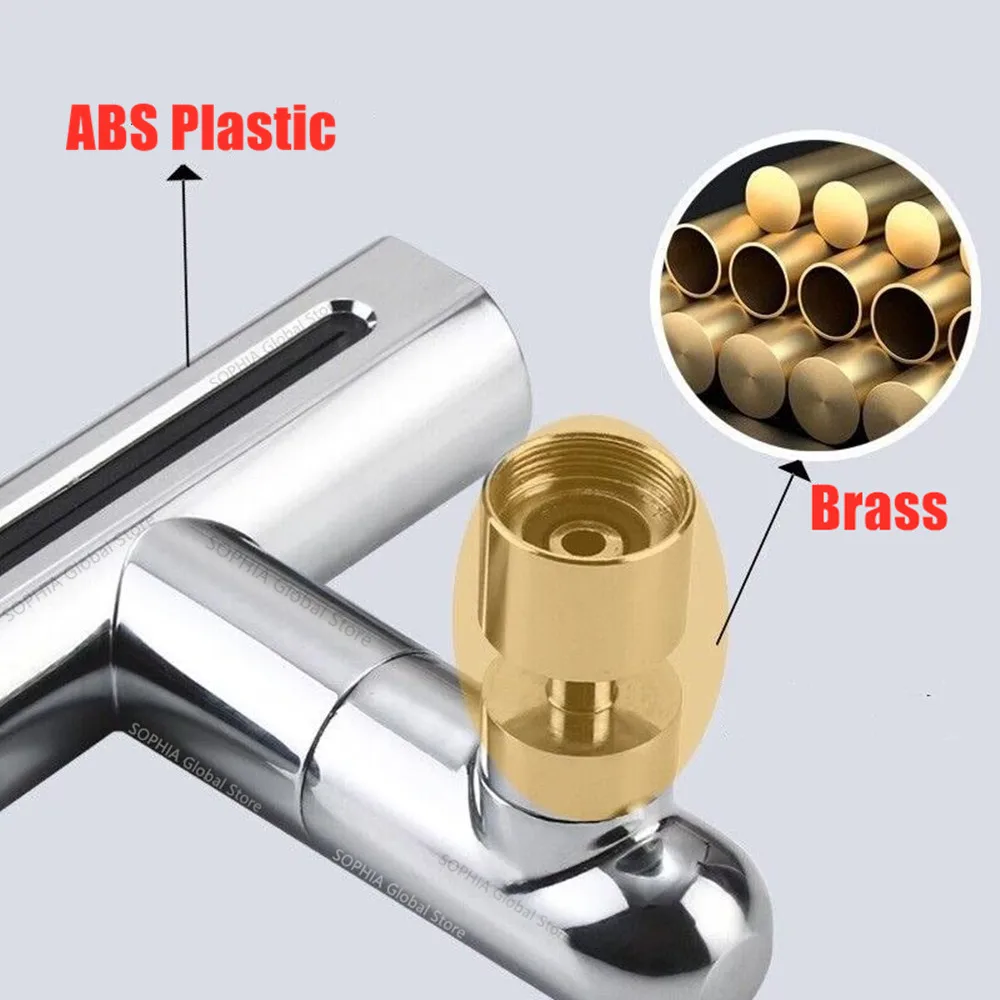 Pressurized Kitchen Sink Waterfall Faucet Bubbler Splash-proof 4 Modes Spout Bathroom Basin Tap Extender Water Saving Adapter