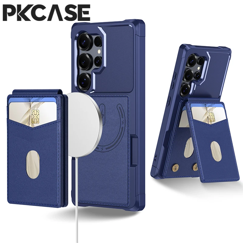 

Чехол-кошелек PKCASE со съемным слотом для карт для Samsung Galaxy A56 A36 A26 A16 A55 A35 A25 A15 A05 A05s A54 A34 A24 A14 Cover