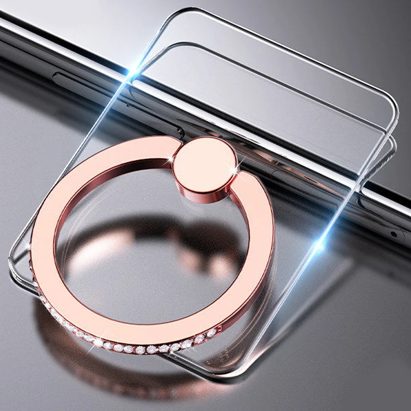 Transparenter Handy-Ringhalter mit Ständer 360° ° Graddrehung, transparenter Fingergriff, Ständer, kompatibel mit iPhone Xiaomi für Handyhülle – Detail 19
