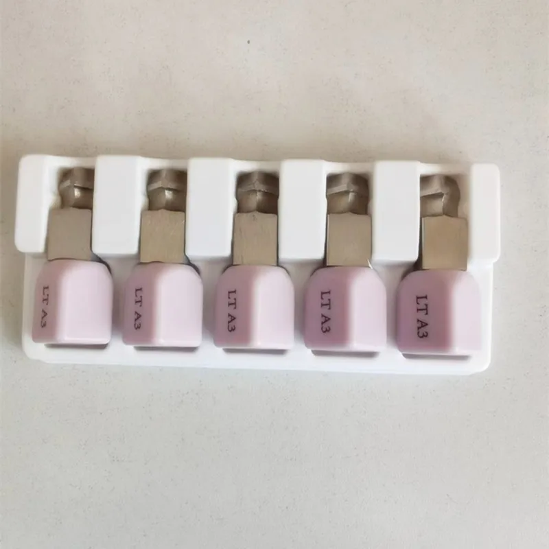 5PCS Lithium Disilicate Glass-Ceramic Blocks Planmeca Handle In Dental Lab Blocks