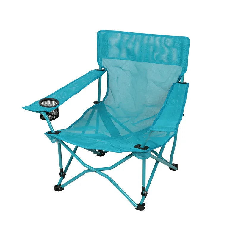 

Stylish and simple outdoor beach lounge chair outing portable folding metal skeleton chair fishing chair wholesale