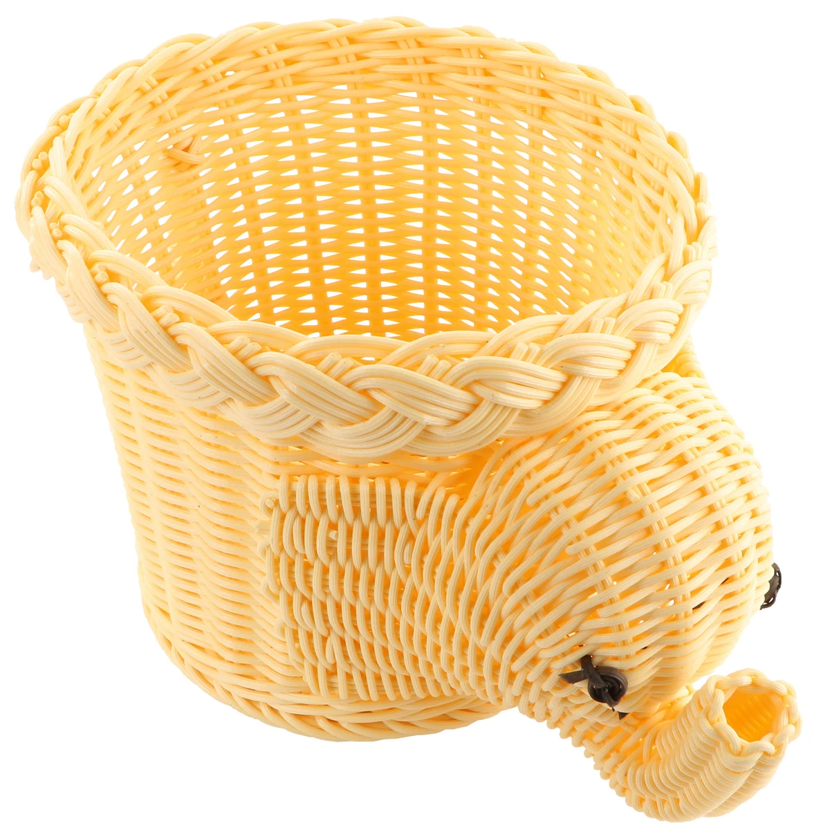 

Elephant Snack Basket Woven Storage Baskets Fruit Tray Handmade Wooden Bin Creative Shape Durability Home Decor Gift