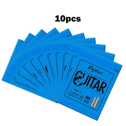 10 peças orphee único cordas para guitarra elétrica 1st e-string (.009) substituição liga de níquel alto-carbono núcleo de aço 0.23mm