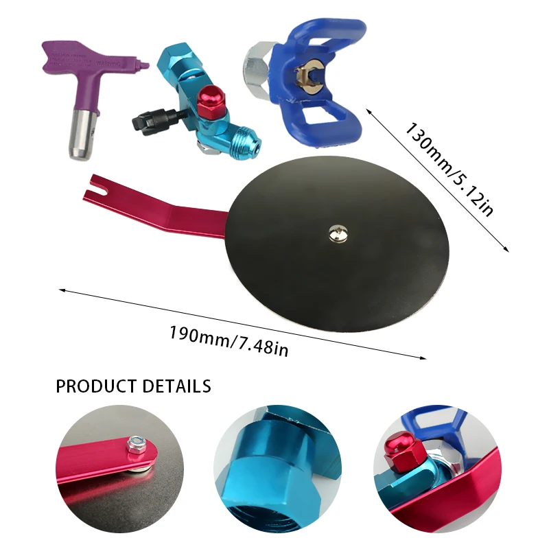 Imagem -02 - Ferramenta Guia de Pulverização Mal Ventilada Universal Guia Acessório Ferramenta para g r a c w Agner t Itan Pulverizador de Tinta Dropshipping