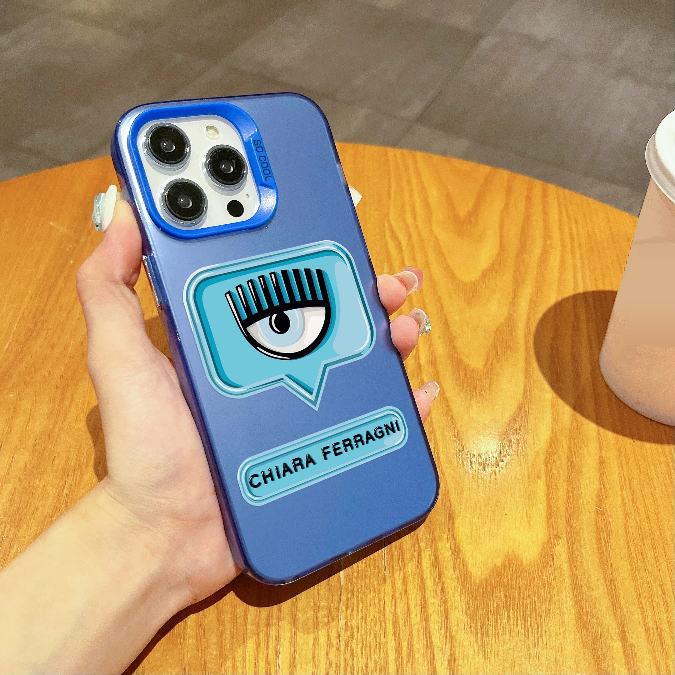 Hot Ferragnies Eyes Chiara Phone Case for OPPO A15 A17 A31 A37 A38 A55 A57 A58 A74 A76 A78 A94 A98 4G 5G Candy Color TPU Cover