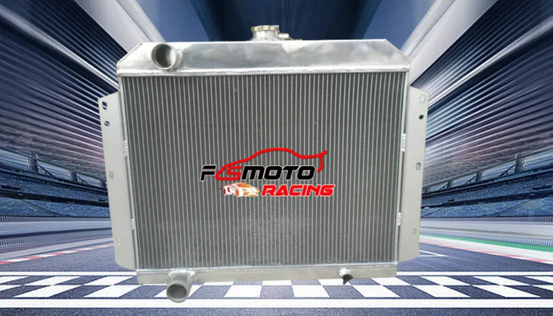 Aluminum radiator & fan For International Scout V8 1966-1969 1967 1968 66 67 68 69