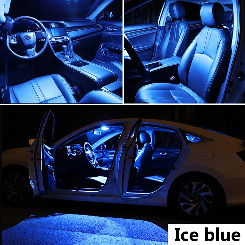 13Pcs LED Bulb Interior Reading Map Trunk License Plate Light Kit For Ford Fiesta MK6 2003 2004 2005 2006 2007 Car Accessories