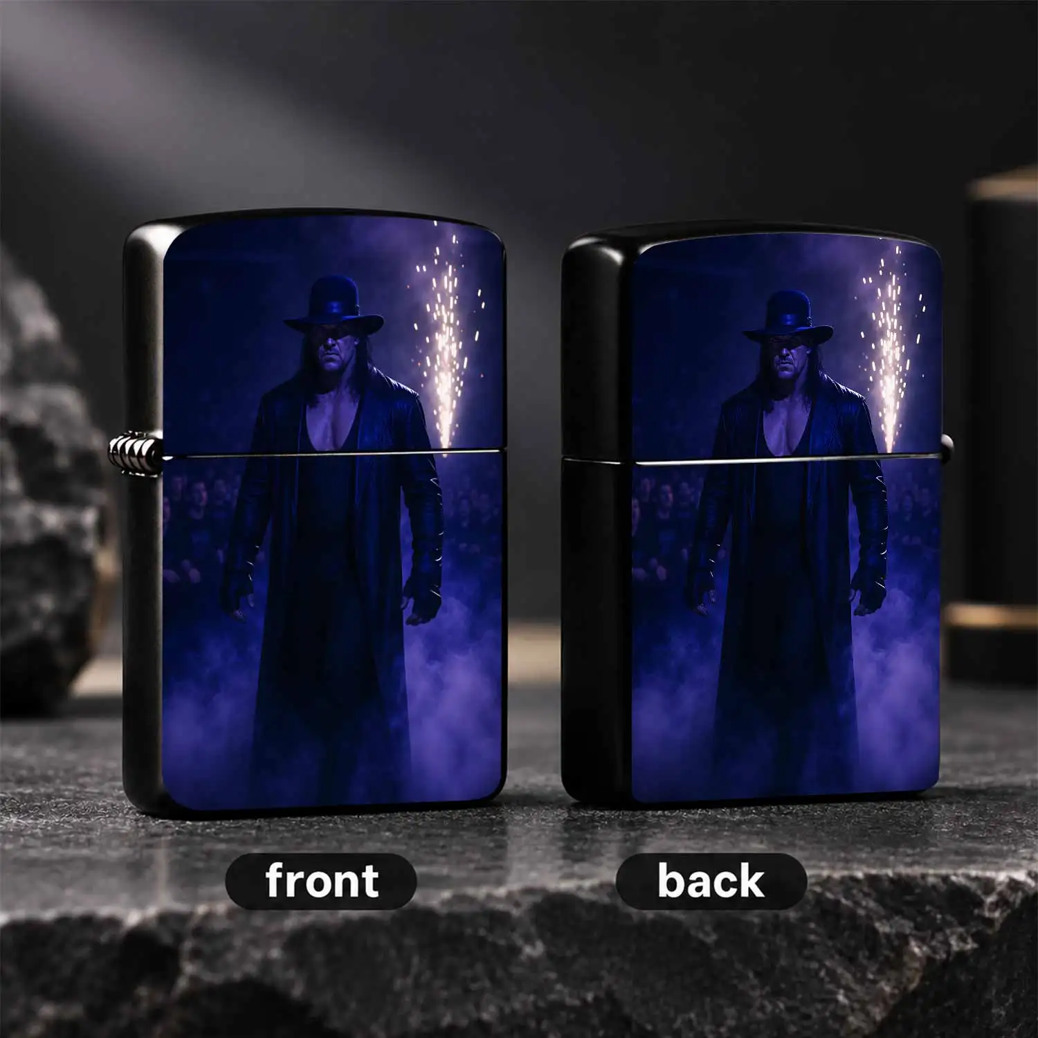 The Themed Portable Lighter, Dark Aesthetic Stylish Creative Decor, Multi-Scenario Usable For Daily Use, Outdoor Trips, Home Display, Ideal Exclusive Souvenir Gift For Wrestling Fans And Pop Culture Enthusiasts Interesting And Humorous Ligh