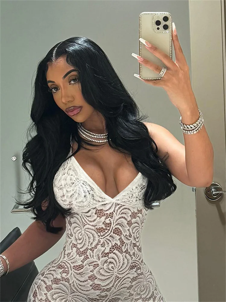 Insglas scollo a V vedere abbastanza croce tuta senza schienale donna sexy senza maniche estate coquette stretch tuta da allenamento per attività