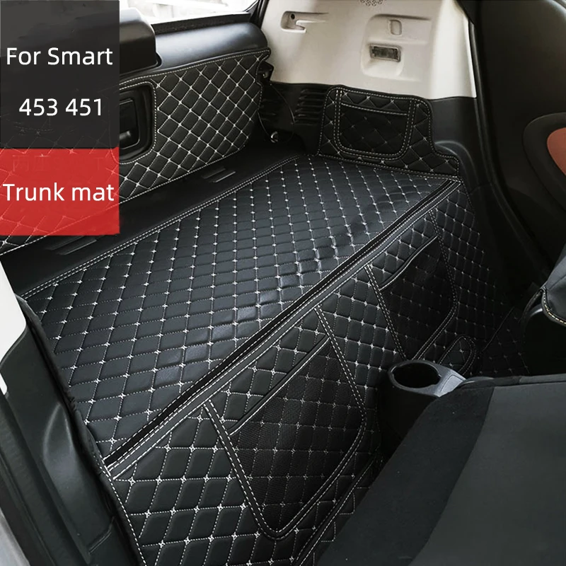 Custom Car Cargo Liner Trunk Mat For Smart 451 453 Fortwo Car Accessories Interior Decoration Styling Stowing Tidying