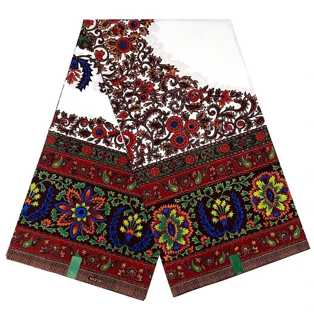 

Dutch african Nigiar wax Fabric 100% Cotton Real Wax Pagne foVeritable Hollandais Dutch print High Quality fabric cloth 6yards