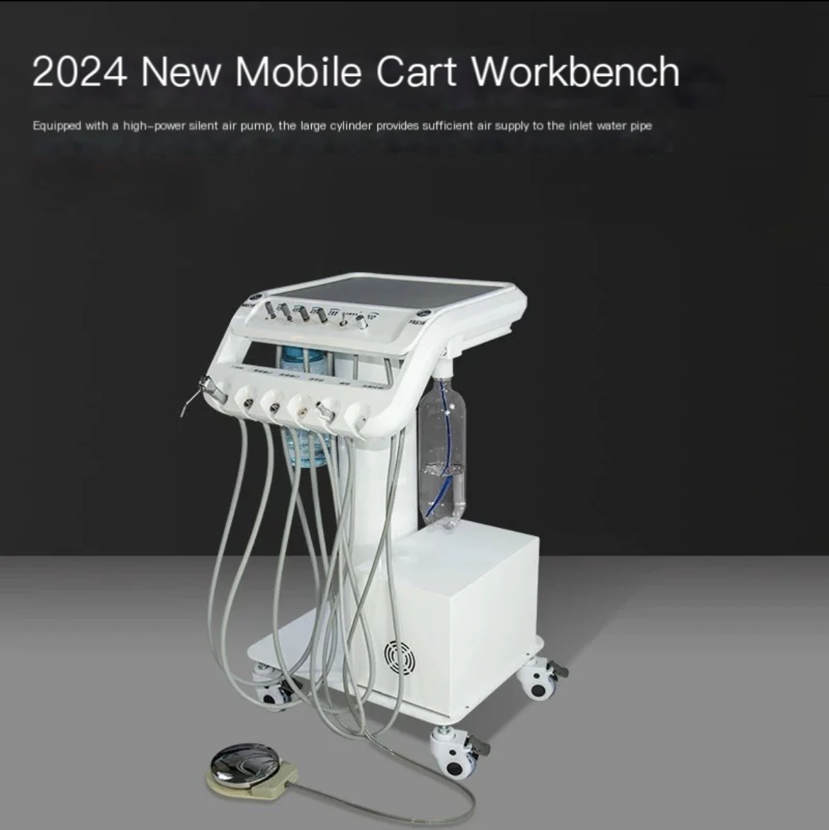 2024 New dental mobile turbine oral workbench dental cleaning machine pet animal teeth washing machine