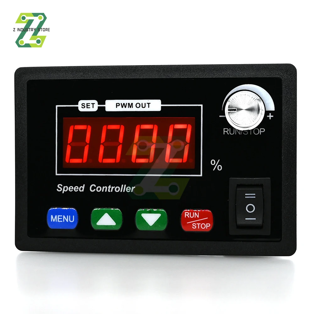 DC10-55V 40A Motor Controller Digital Display Speed Adjustable PWM Forward to Reverse Rotation Tachometer