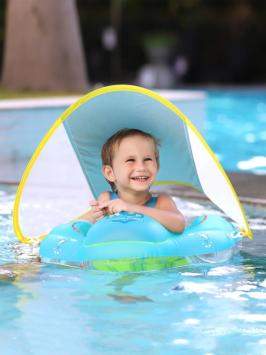 

New Upgrades Baby Swimming Float Inflatable Infant Floating Kids Swim Ring Circle Bathing Summer Toys Toddler Rings