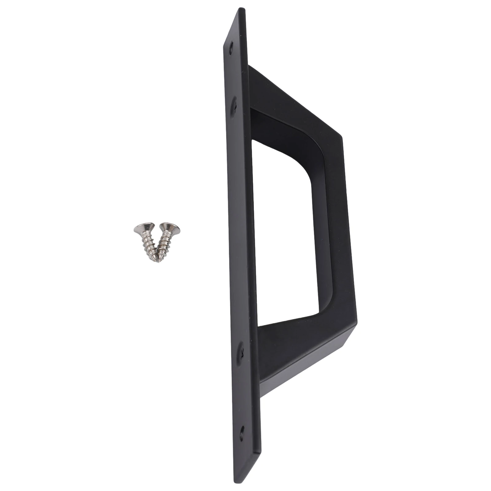 Manija de puerta de granero con Base de 200mm de longitud, herrajes para cobertizo de cama caliente, garaje, Granero deslizante, manija de puerta de hierro negro