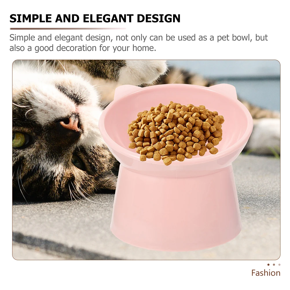 

2pcs Bowl Food Bowls Pet Ergonomic Feeding Tilted Cat Bowls For Food And Water Neck Protection Durable Wear Resistant
