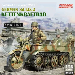 Freedom Assembly Model Kit 16004 German Sdkfz.2 Half Track Armored Vehicle 1/16