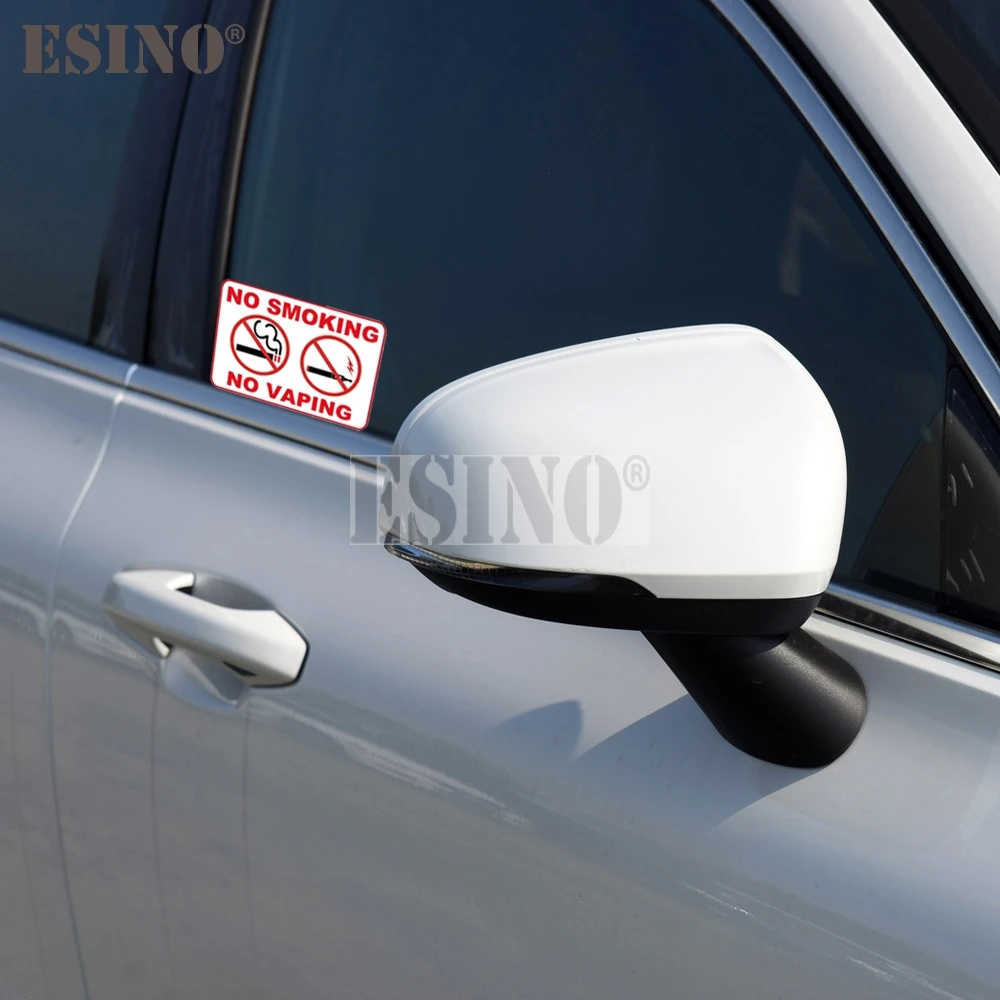 Car Styling Funny Cool Warning No Smoking No Vaping PVC Car Body Sticker Pattern Autobobile Vinyl Decal