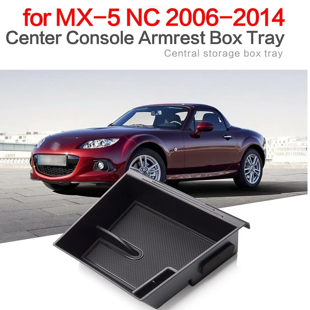 Center Console Flocking Organizer Containers Holder Armrest Storage Box for Mazda MX-5 NC 2006~2014 MX5 Tray Accessories 2012