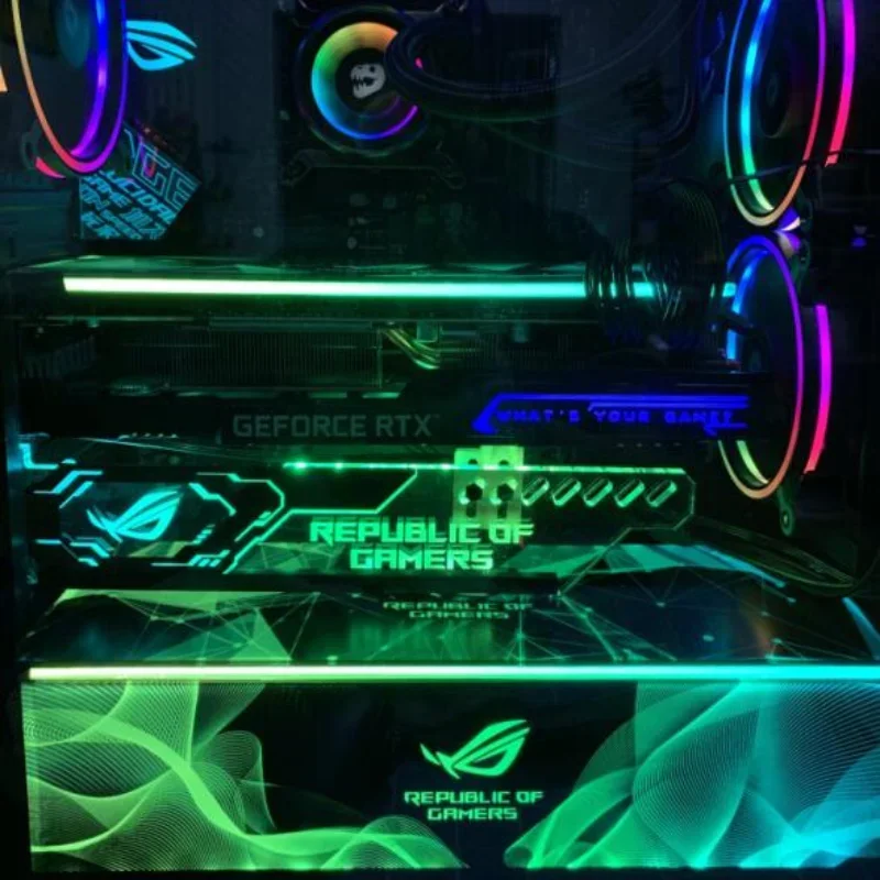 Konfigurowalny obudowa PC oświetlenie RGB Panel MOD emitowanie światła przegroda ARGB Gamer szafka ozdobny talerz 5V 12V kolorowe AURA SYNC