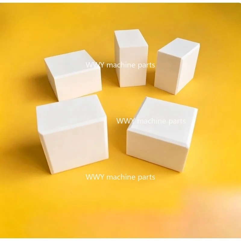 5Pcs High Temp Wear Resistant Ceramic Insulation Plate, Multi Size 50×50/50×150/100mm Heat Sink Sheet