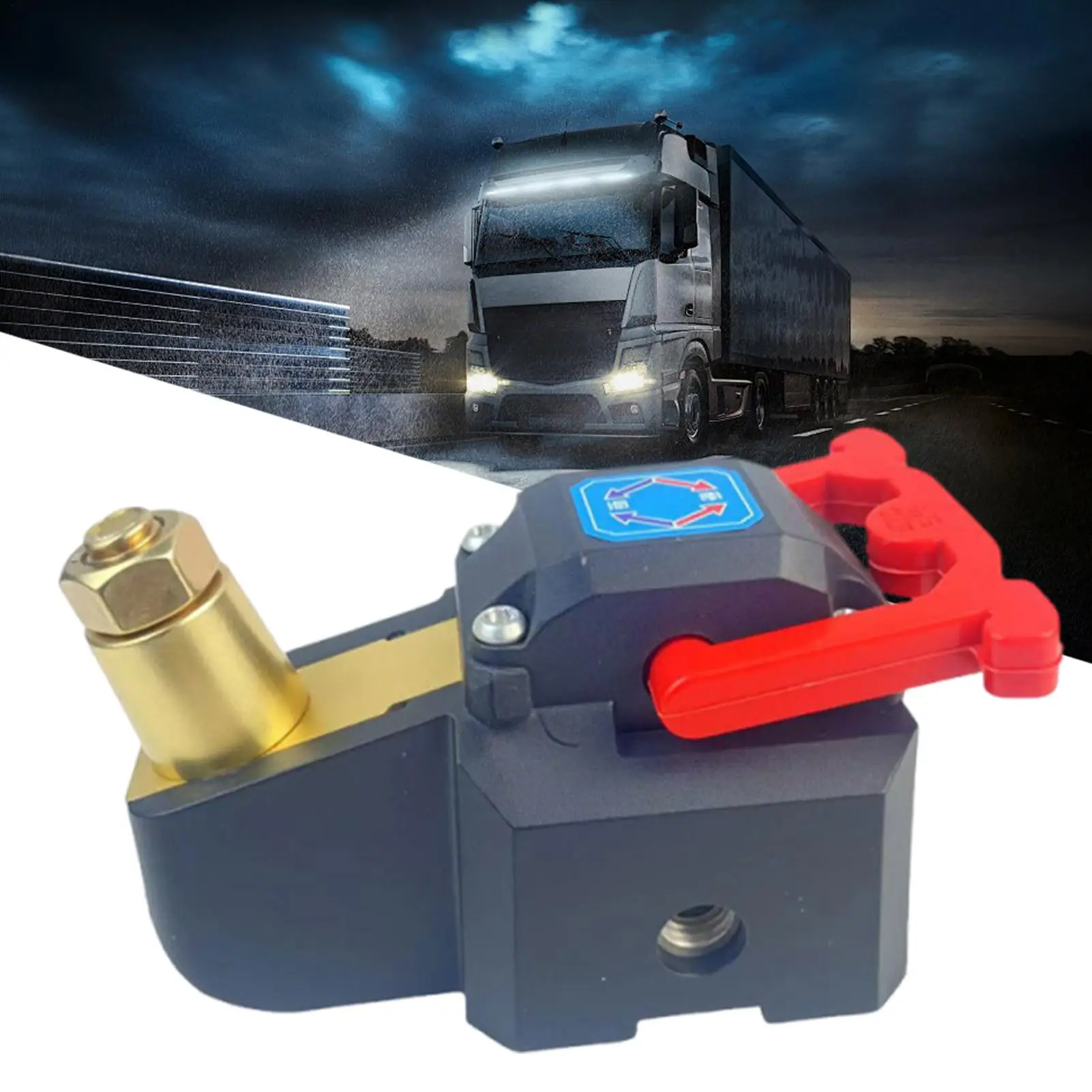 12V-24V Universal-Batterietrennschalter mit rutschfestem Griff, Stromabschaltsteuerung für Marine, Boot, Wohnmobil, Auto, LKW und Motorrad