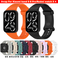 Silicone strap For Xiaomi band 9 8 Pro wristband strap For Redmi watch 5 4 strap Xiaomi smart band8 9 Pro watch band accessories