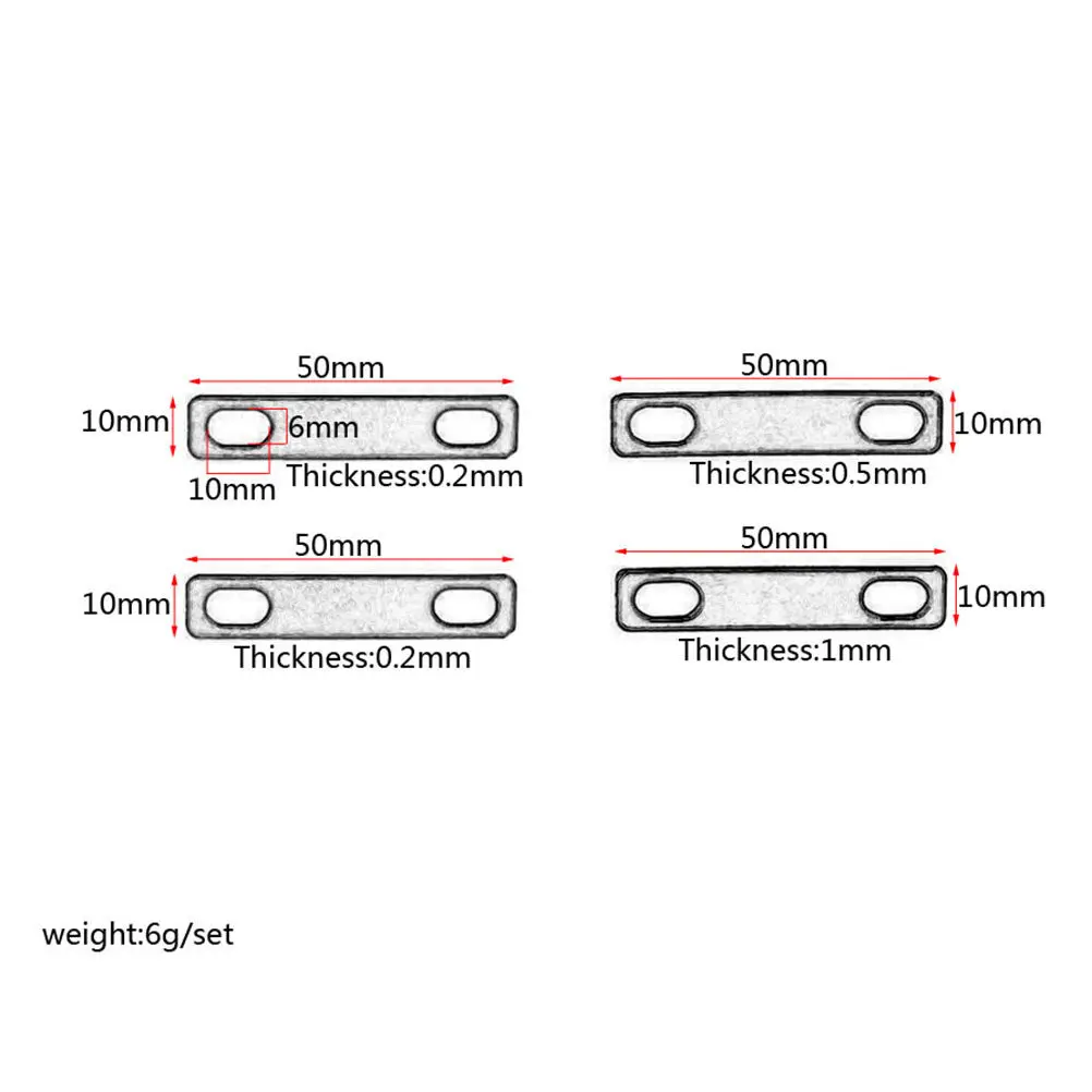 4Pcs Guitar Shim Replacement Heavy Duty Heightening Gasket for Guitar Neck Joint Plate Accessories Enhance Sound